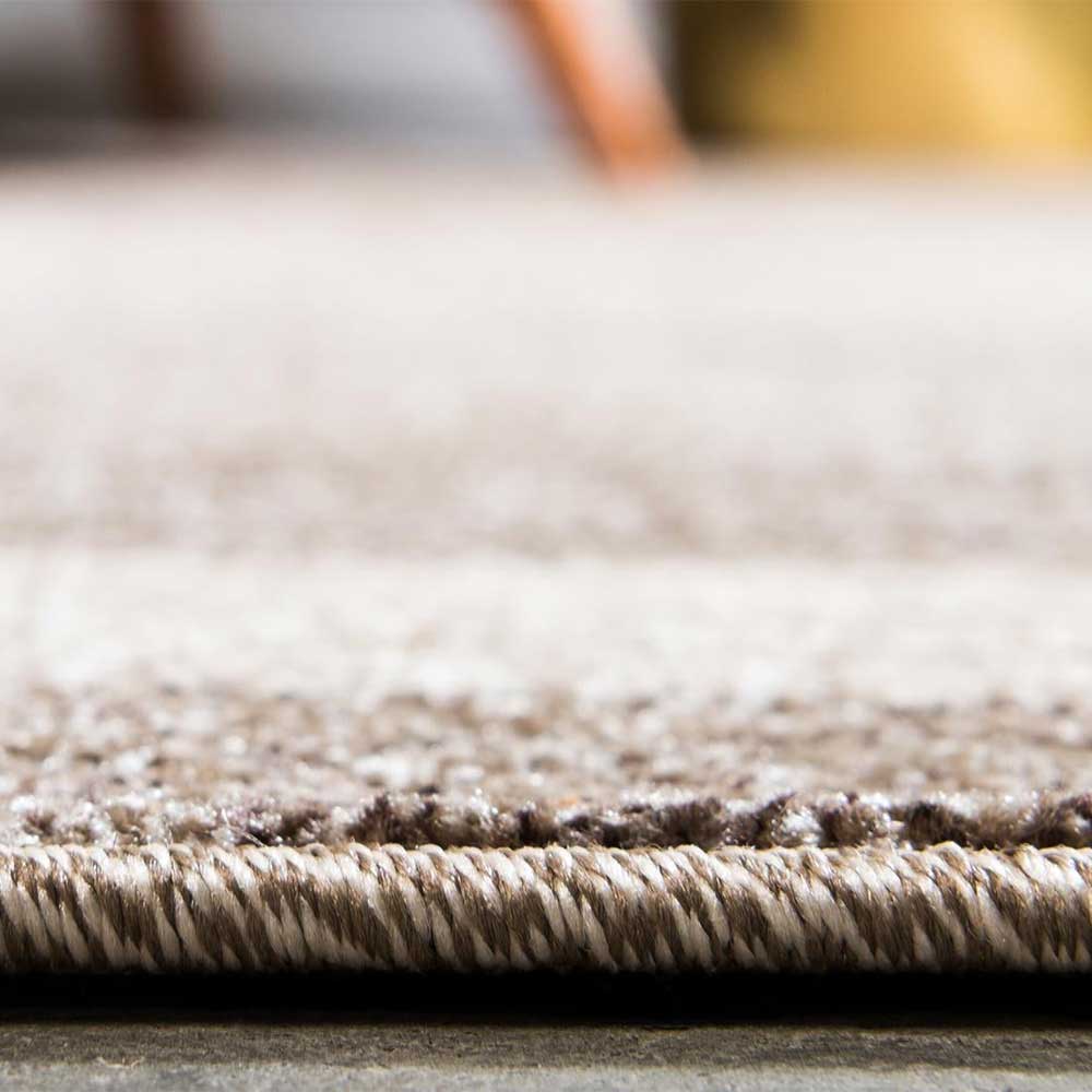Teppich in Beige Braun Kurzflor - Osiko