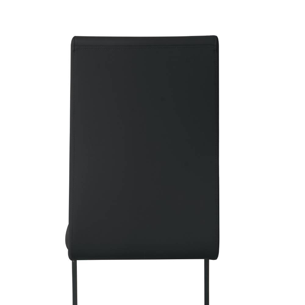 Kunstleder Freischwinger in Schwarz - Pencras (2er Set)