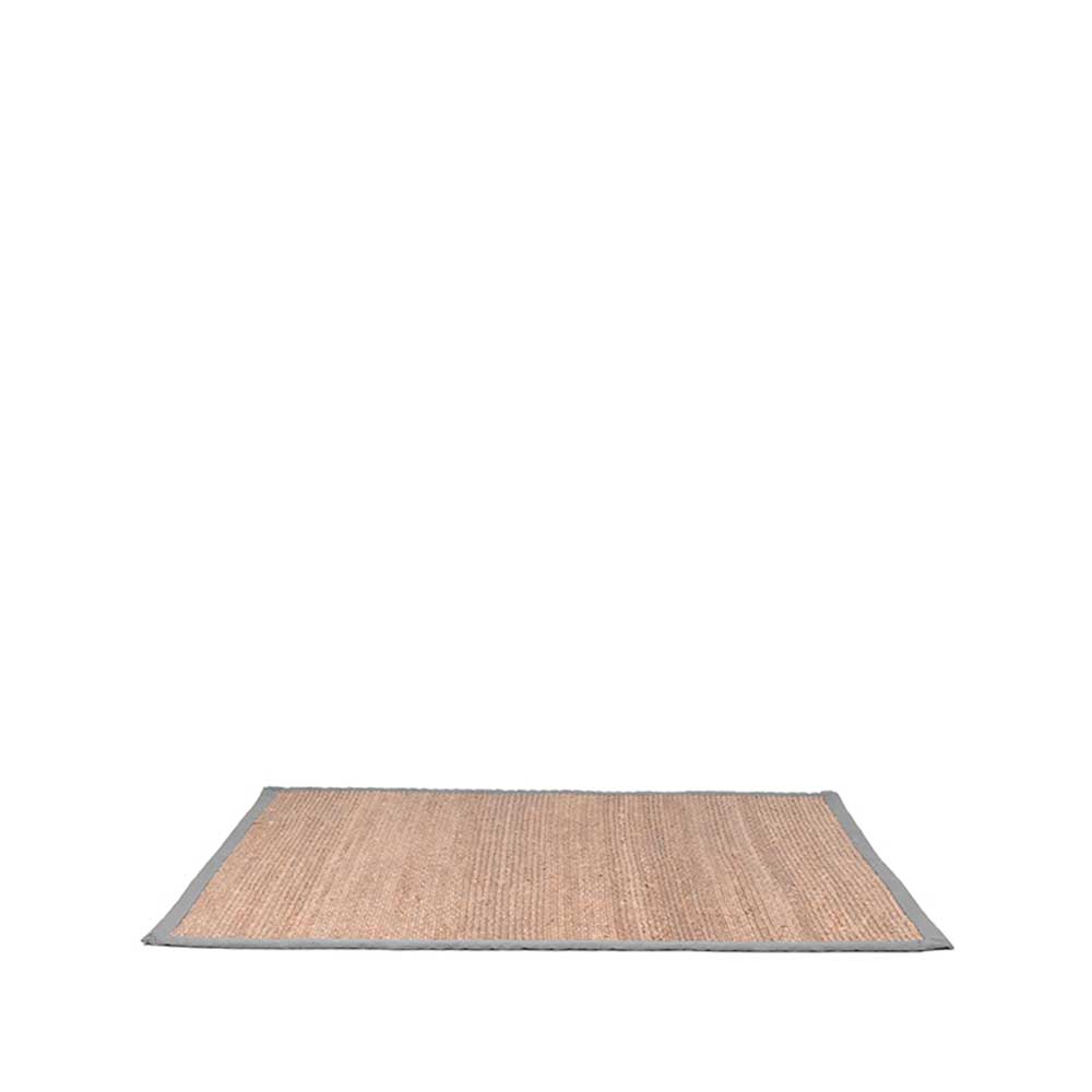 Teppich aus Jute mit grauem Stoffrand - Aspirada