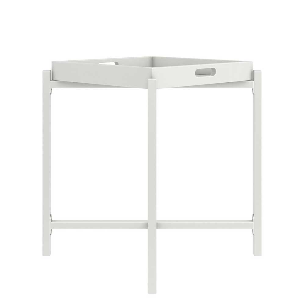 Skandi Design Beistelltisch in Weiß - Liperty