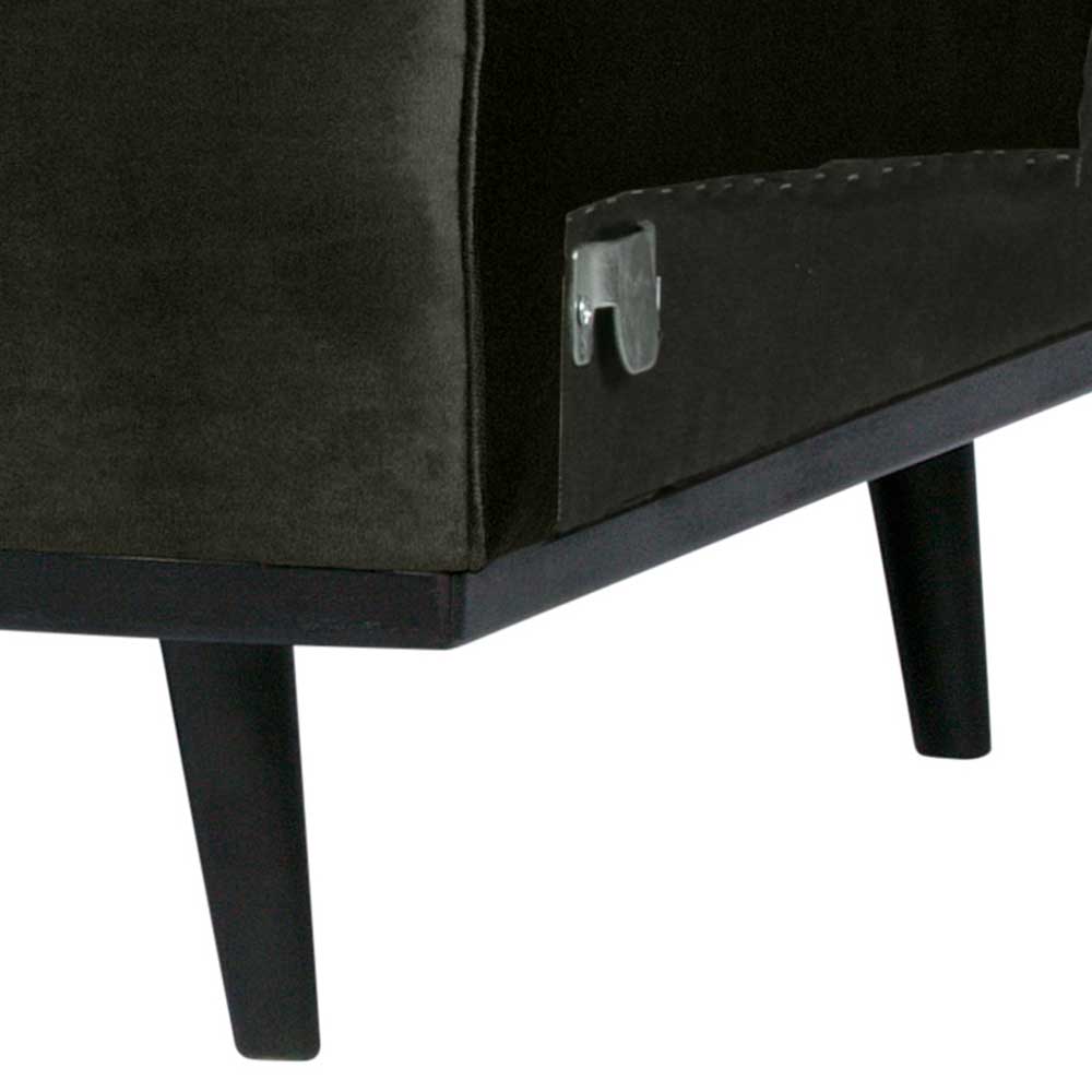 Samt Couch-Element in Dunkelgrün - Alexton