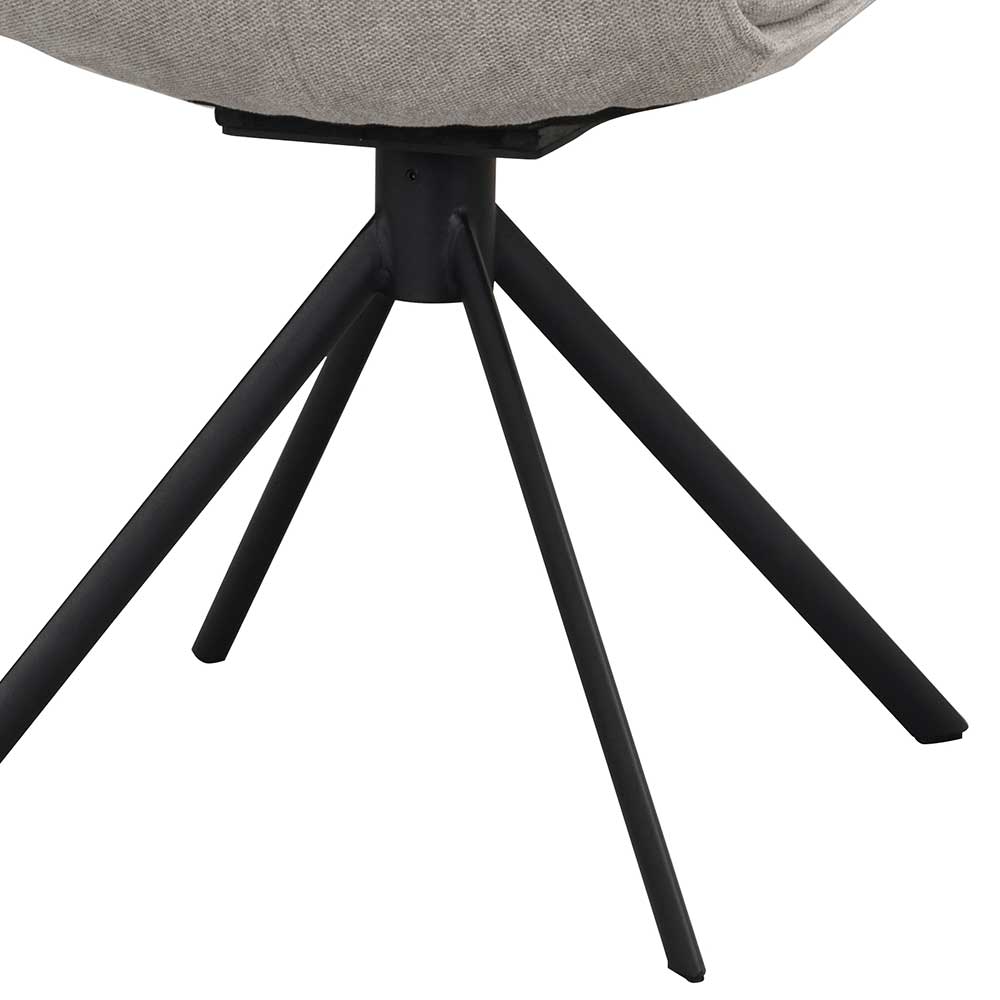 Polsterstuhl mit Drehgestell - Oline (2er Set)