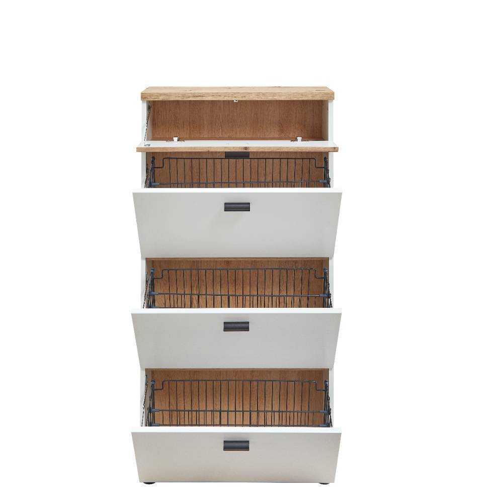 Schuhschrank mit Metallgriffen - Niam