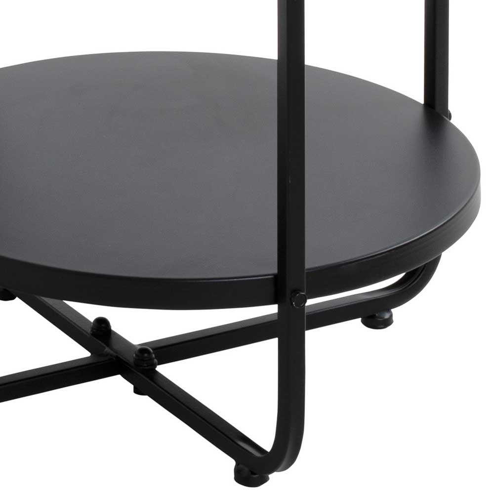 Ovaler Couchtisch mit Strukturglas Platte - Fender