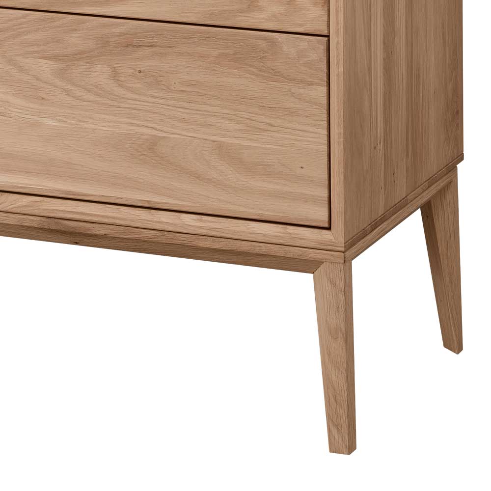 Elegante Kommode aus Wildeiche Bianco geölt - Lamia