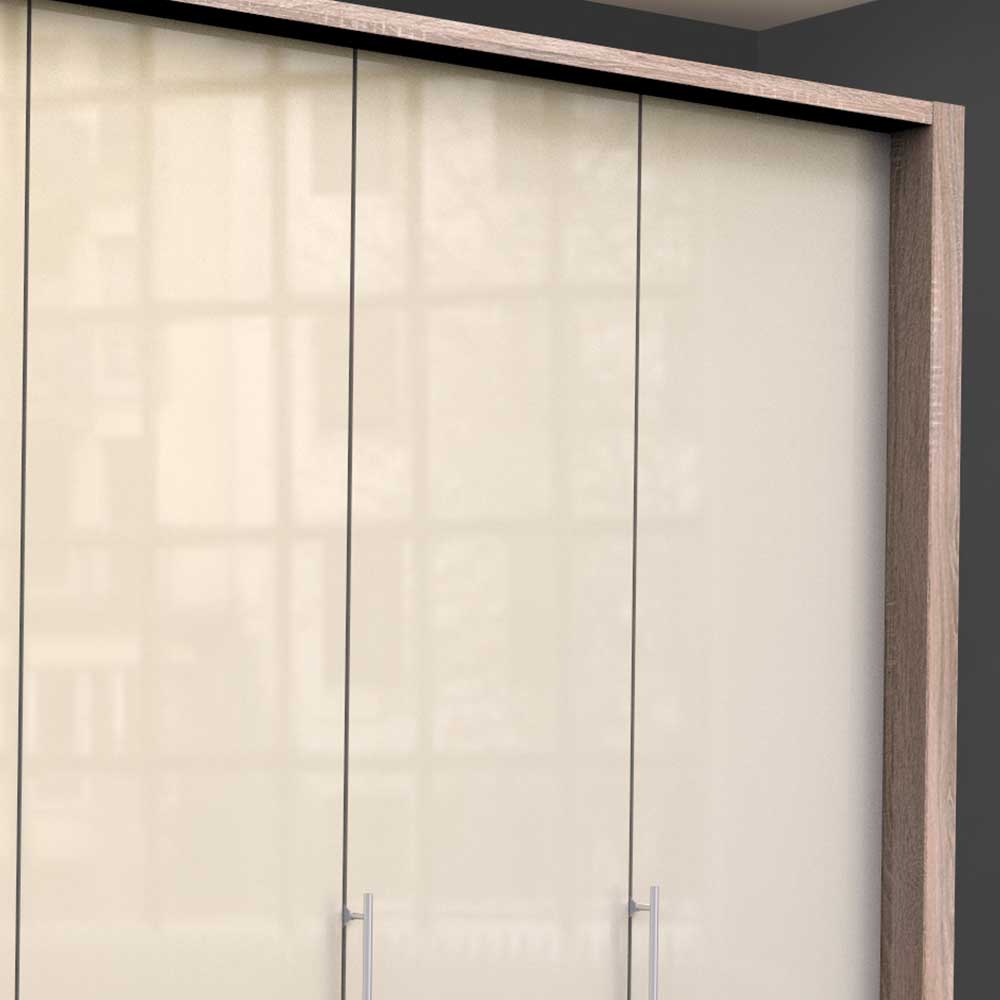 Kombi Kleiderschrank mit 2 breiten Abteilen - Rativian