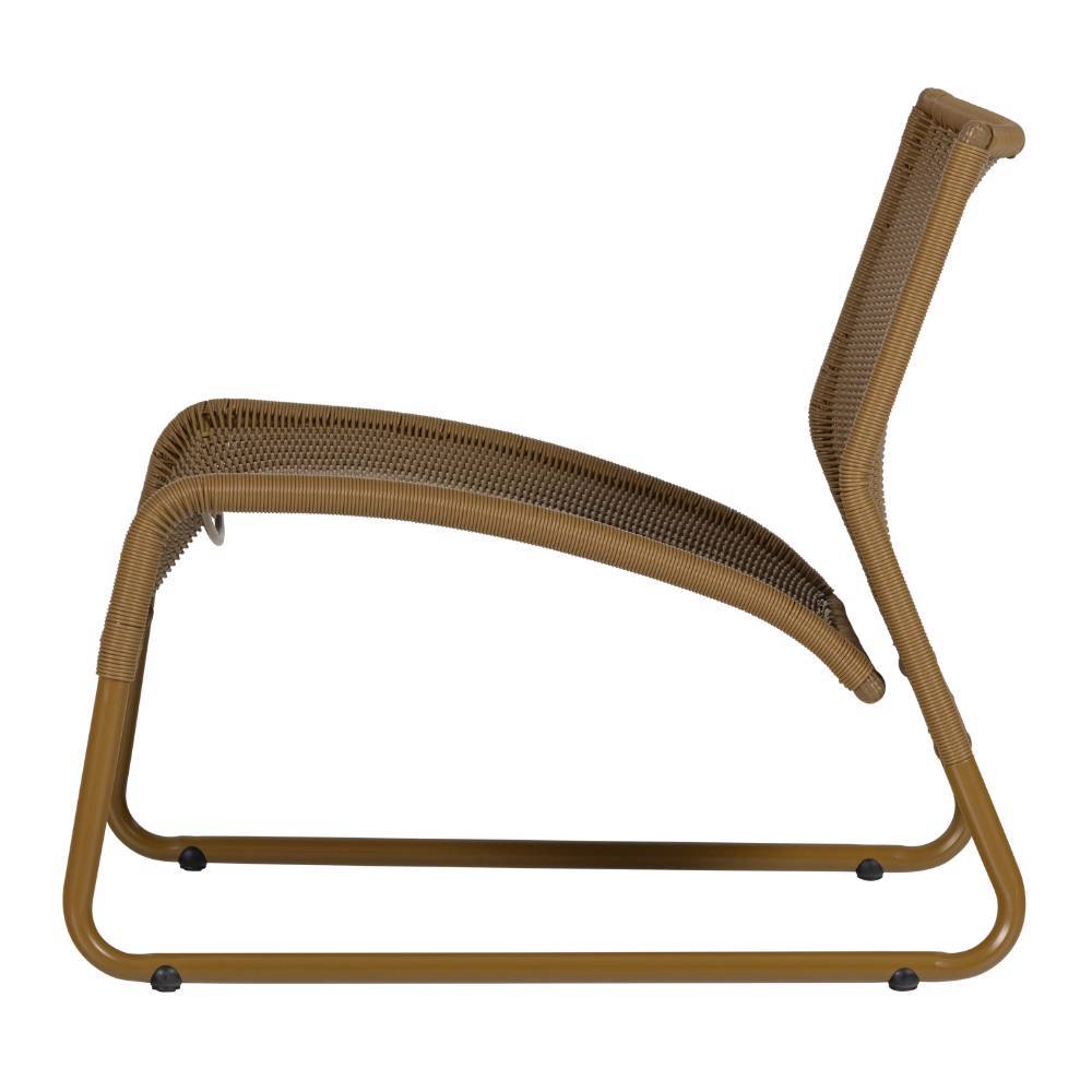 Outdoor-Lounge-Sessel in Honiggelb - Dostra
