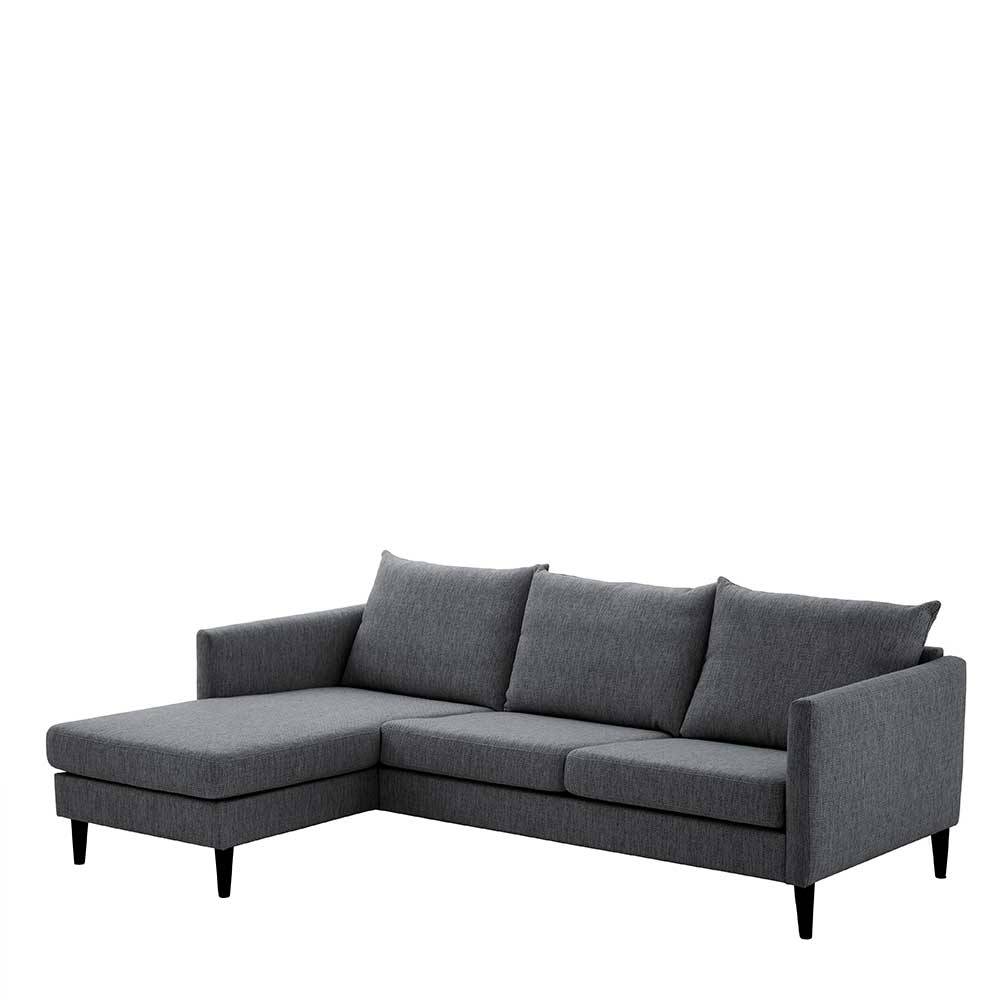 Ecksofa für drei Personen in Anthrazit - Soltropa