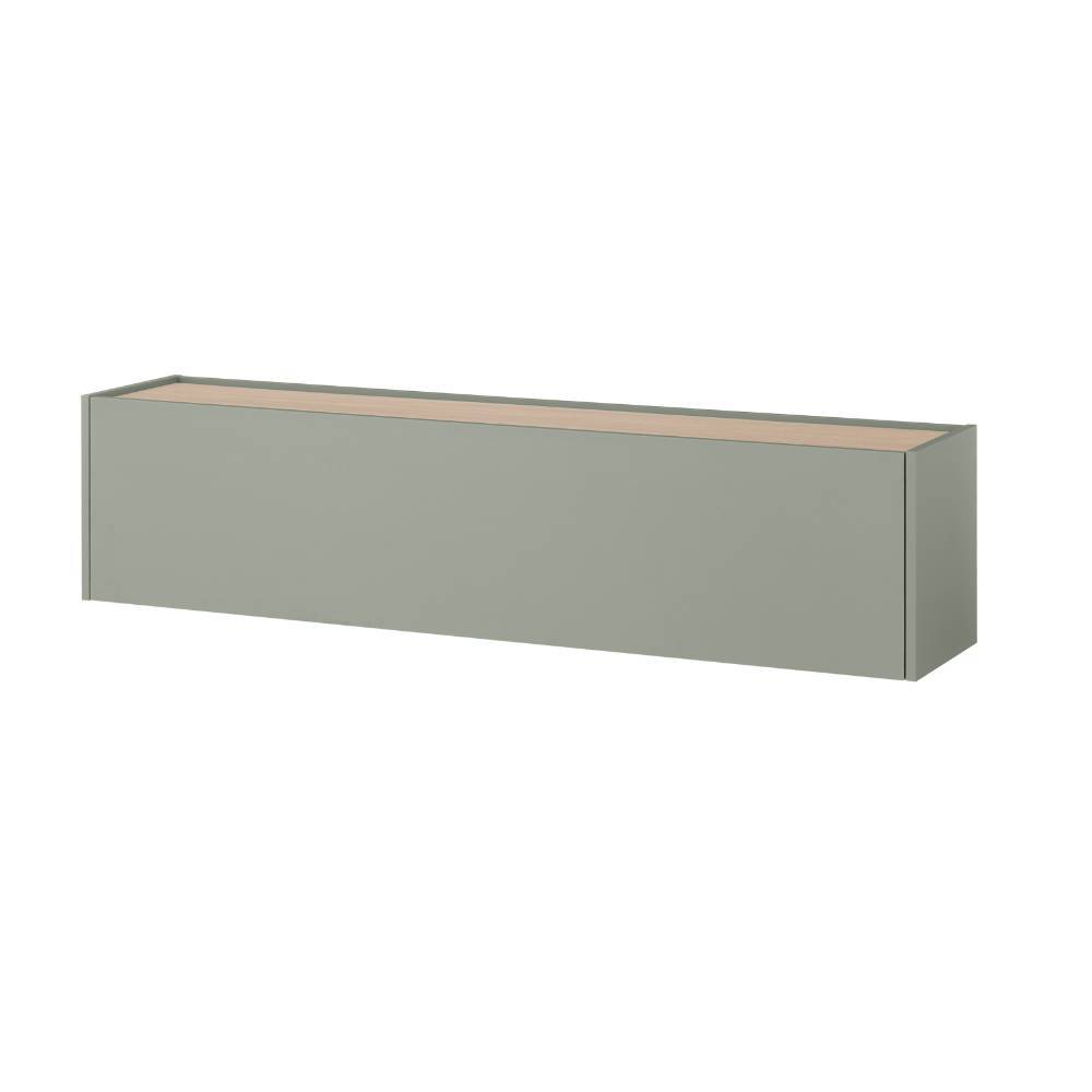 Wohnzimmer Hängeschrank in Graugrün - Socotta