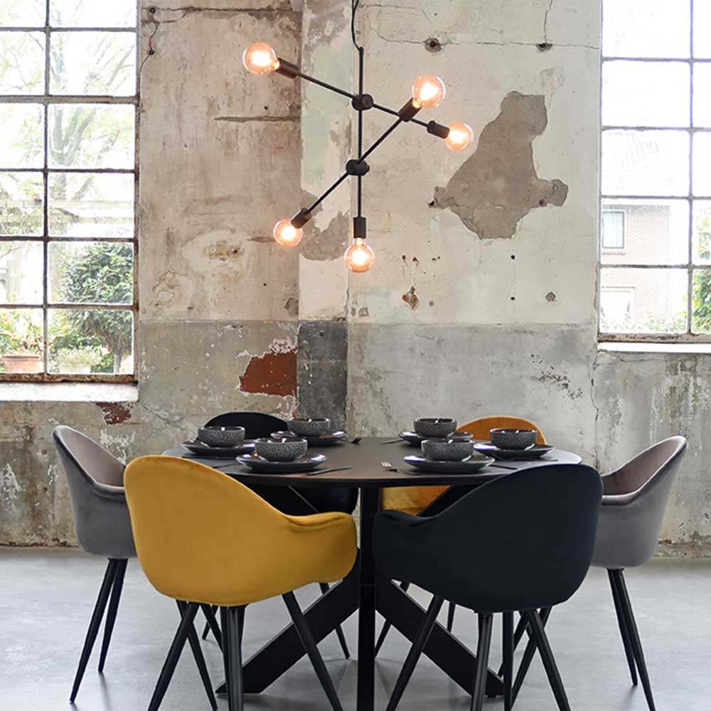 5-flammige Designleuchte minimalistisch - Ruberta