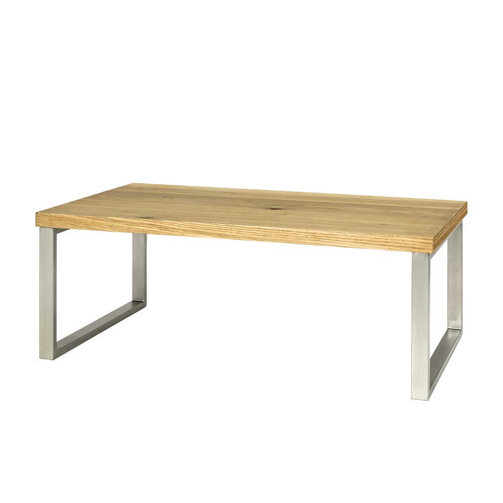 Günstiger Sofatisch im Loft Style Vynessa mit Eiche Furnier