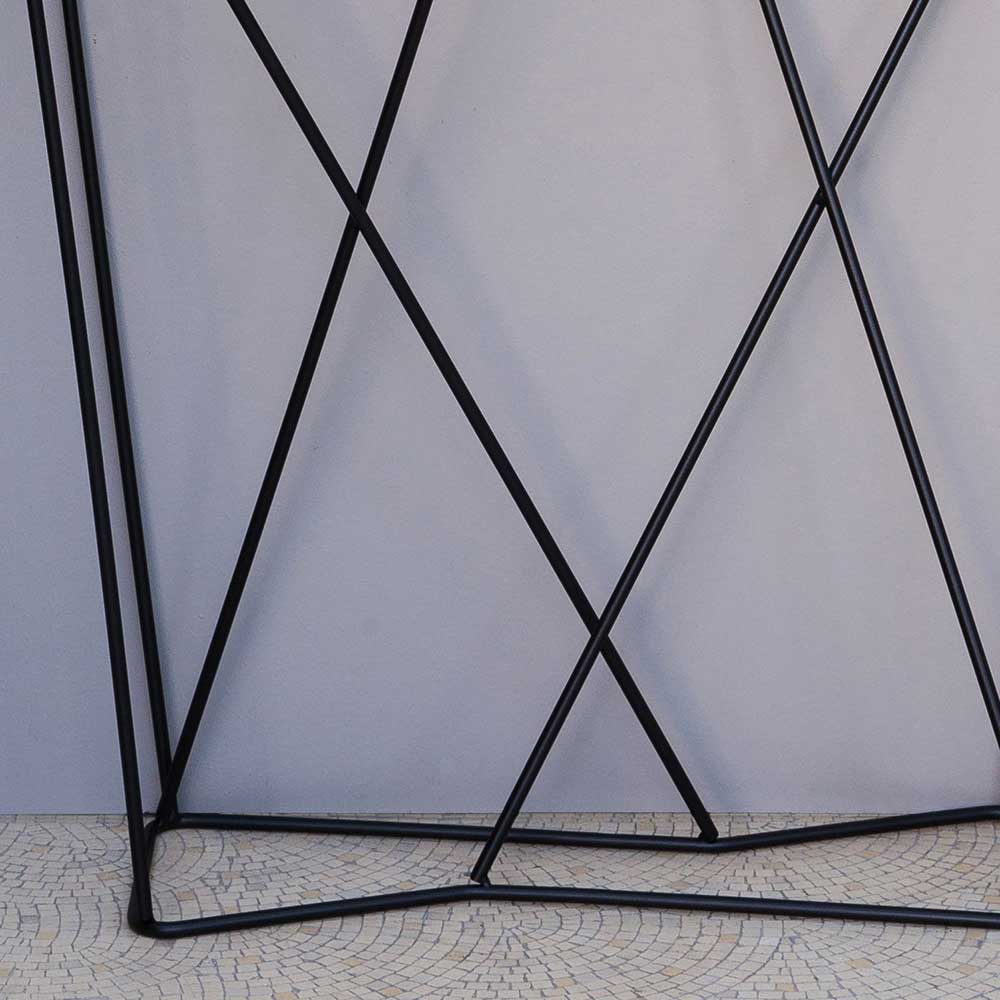 Design Konsolentisch aus Stahl in Schwarz - Skadiva