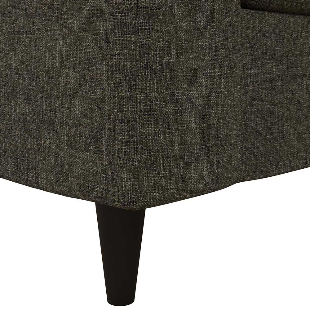 Wohnzimmer Sofa in Grau Stoffbezug - Alicia