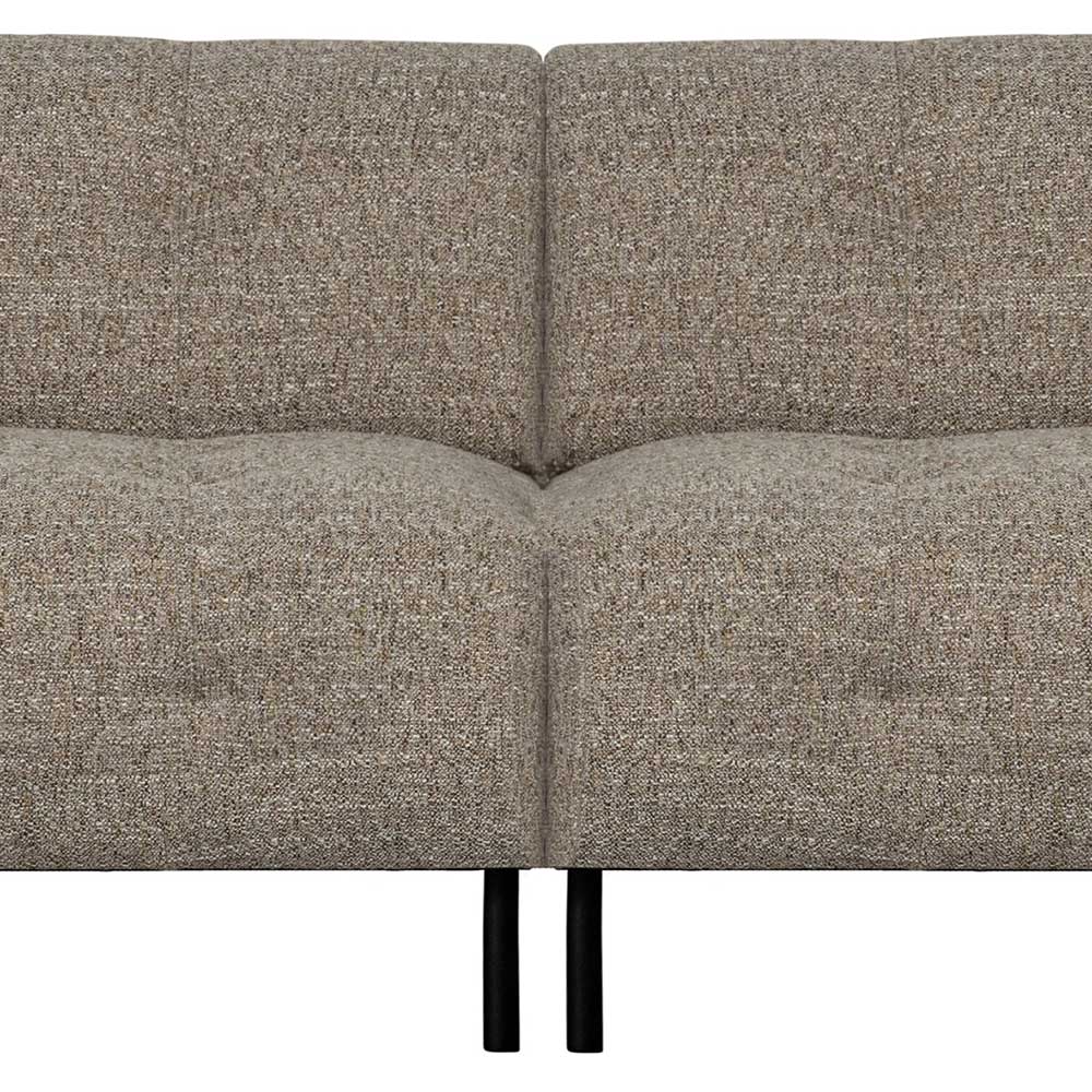 Dreisitzer Sofa in Hellbraun meliert - Traudarian