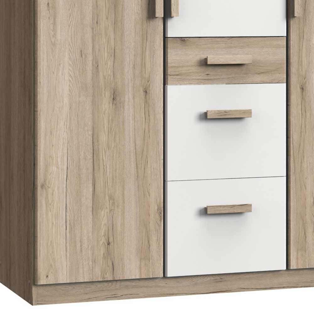 Kleiderschrank mit drei Schubladen & Türen - Folio