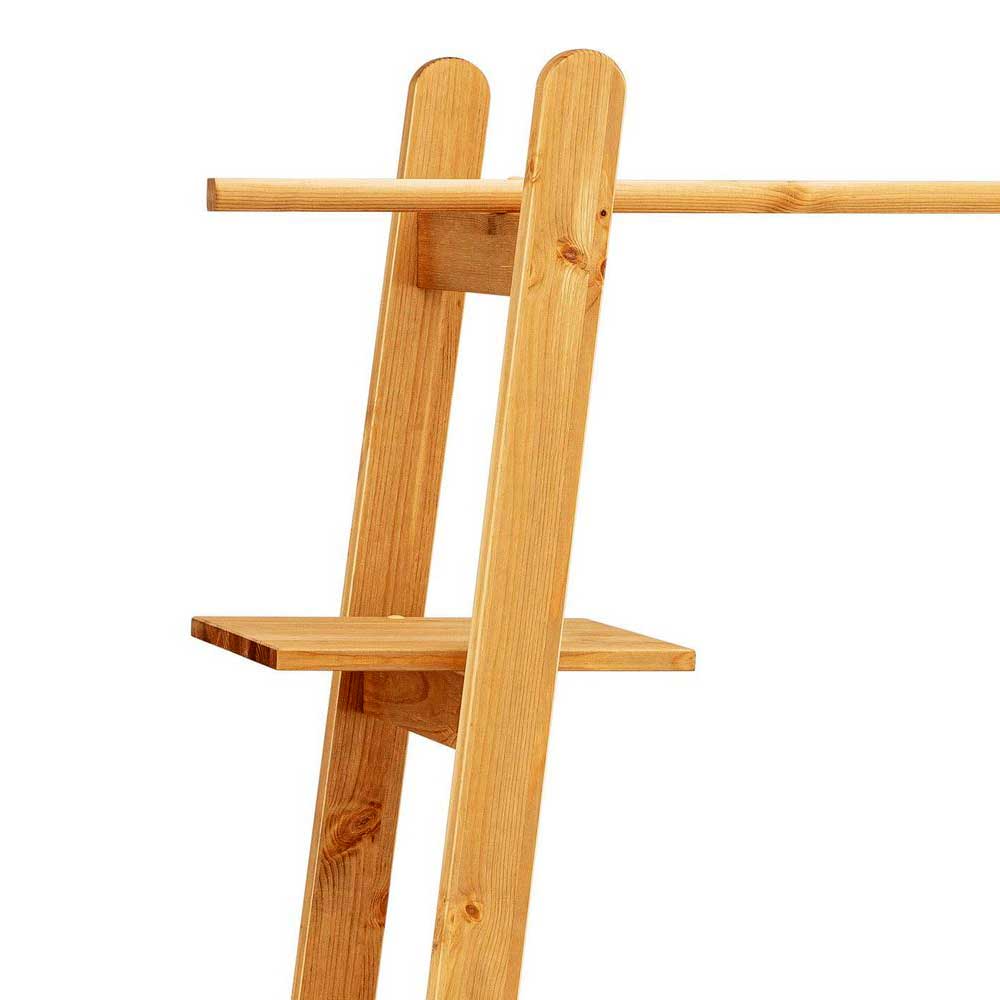 Massivholz Garderobe stehend mit Ablagen - Bienno