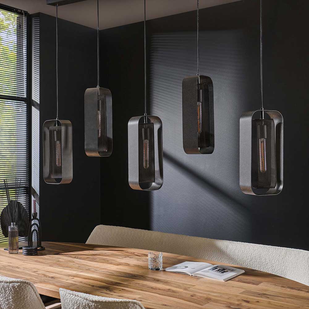 Design Pendelleuchte mit fünf Schirmen - Second