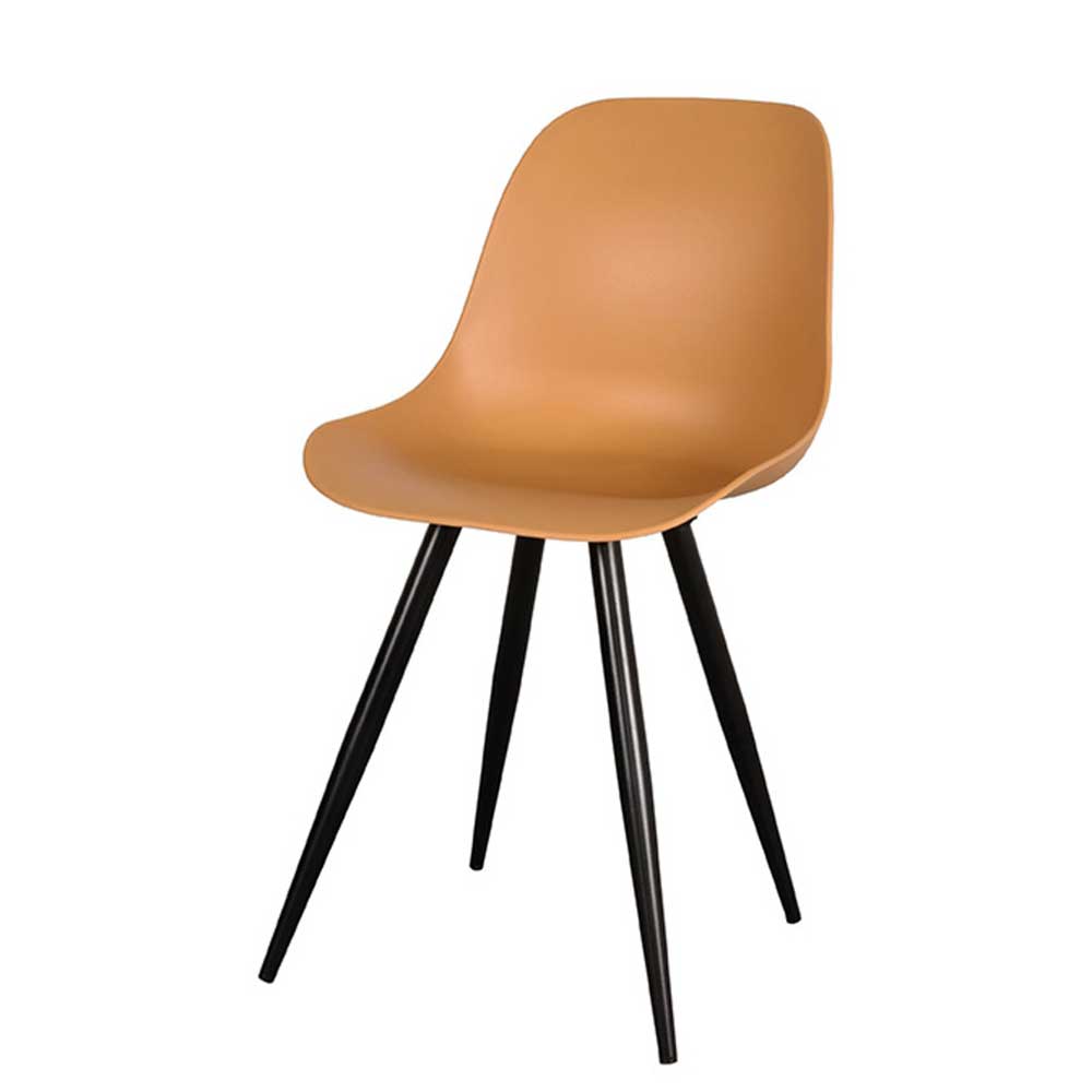 PP Schalenstühle in Ocker - Sayetton (2er Set)
