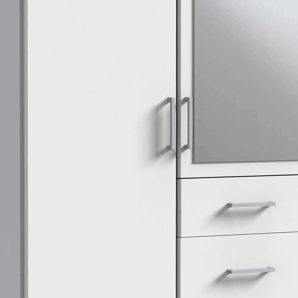 Kompakter Schlafzimmerschrank mit Spiegel - Cador