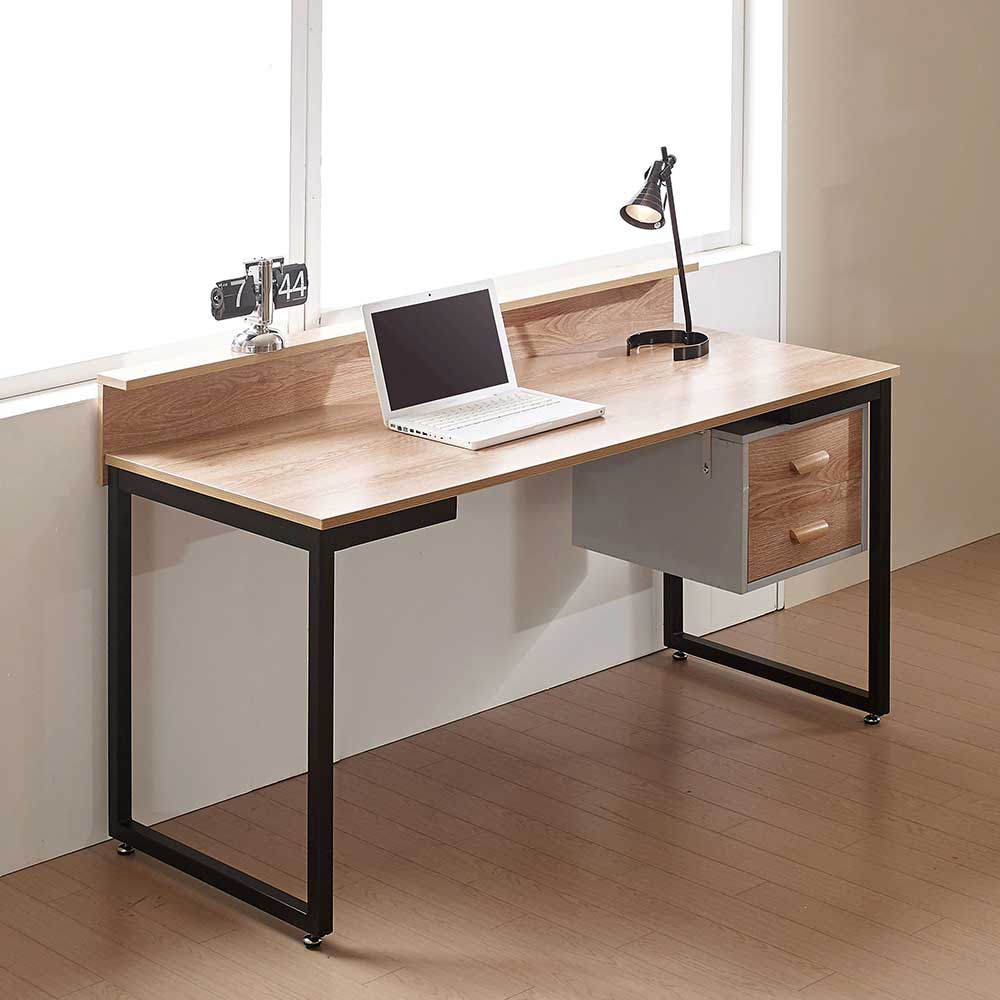 Funktionaler Computertisch für Home Office mit Ablagefach und integriertem Stauraum – Pluta