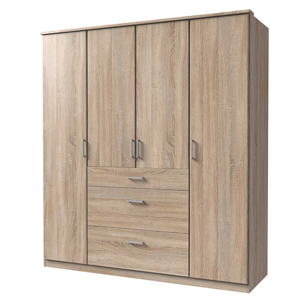 Kombi-Kleiderschrank in Eiche Sägerau - Citerna