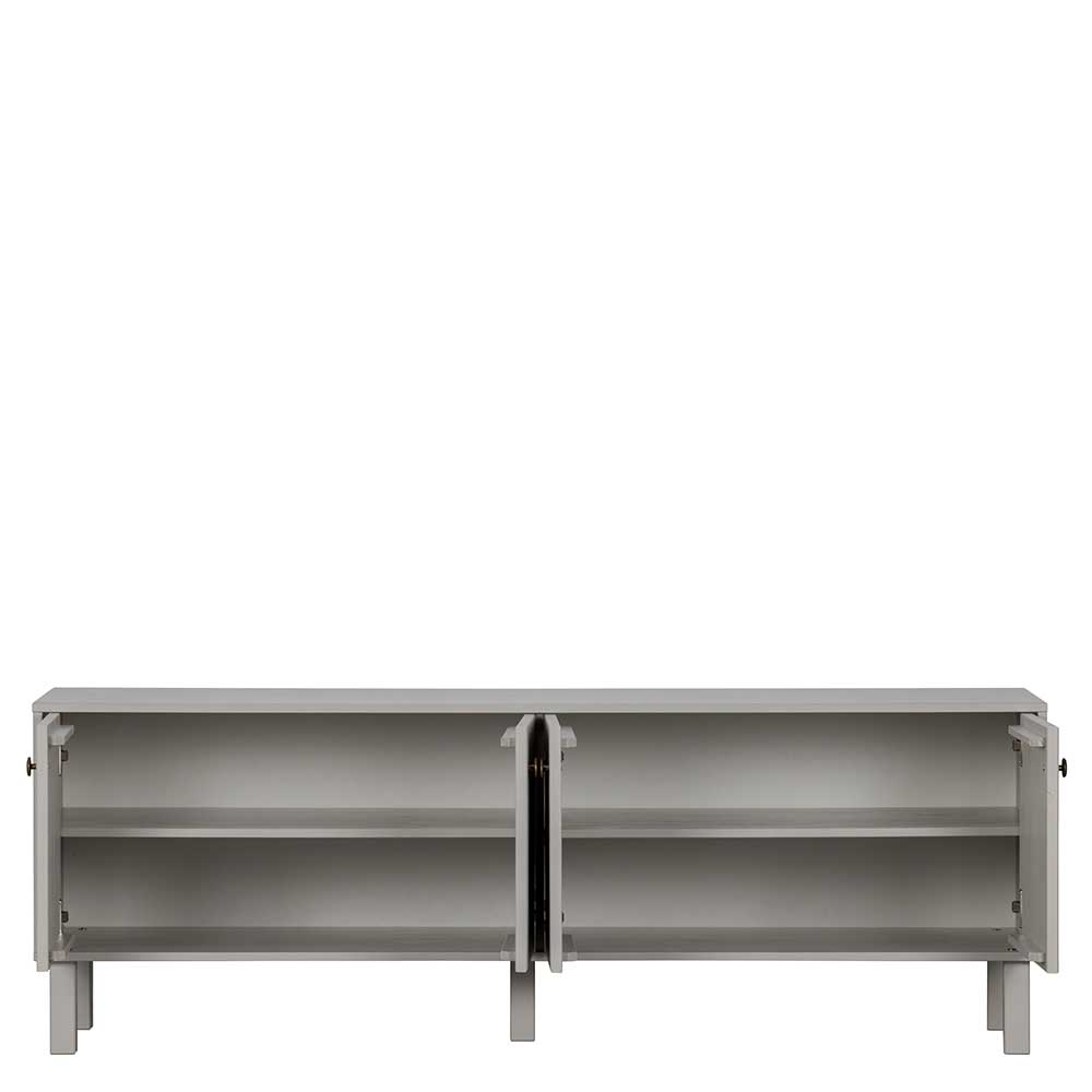 Skandi Lowboard 4-türig in Grau - Huvina