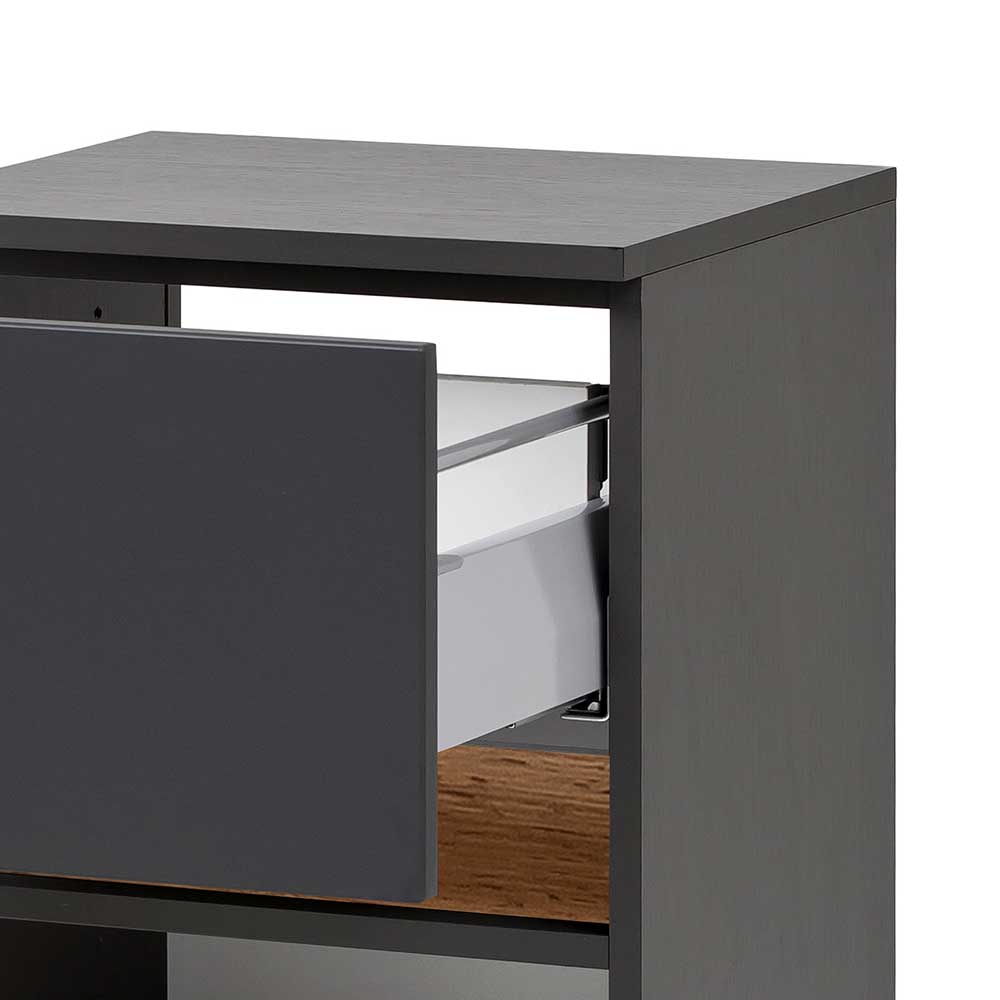 Bad Unterschrank in Grau mit Wildeiche - Agiruan
