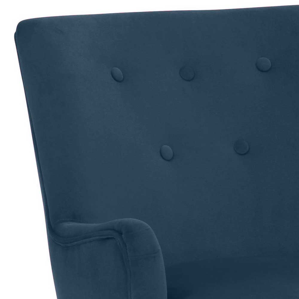 Vintage Polstersessel & Hocker - Akper (zweiteilig)