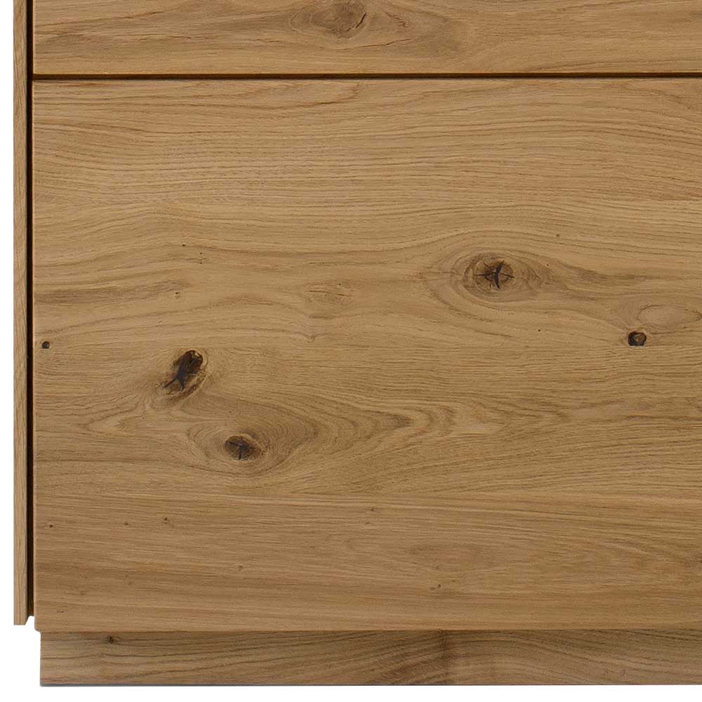 63x145x44 cm 1-türiger Vitrinenschrank aus Massivholz - Obinson