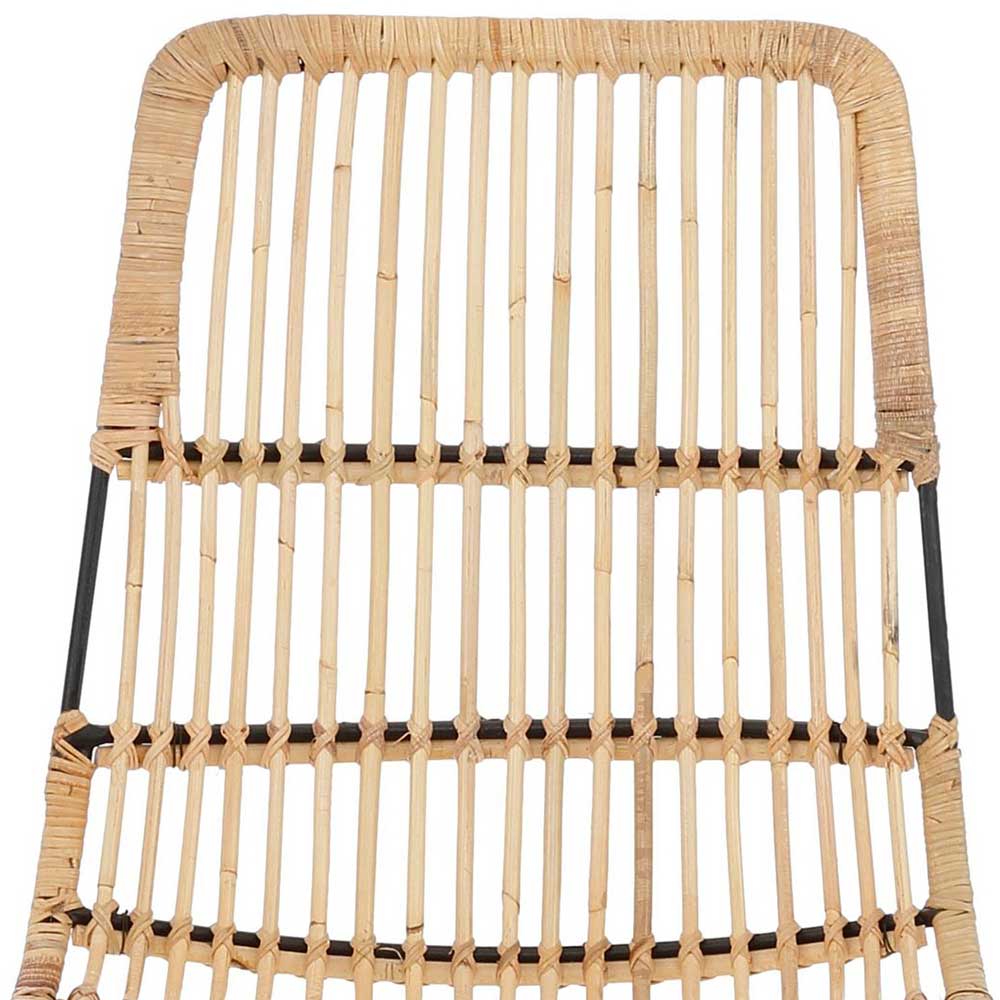 Rattanstuhl mit Geflecht Sitz - Lombardy (2er Set)