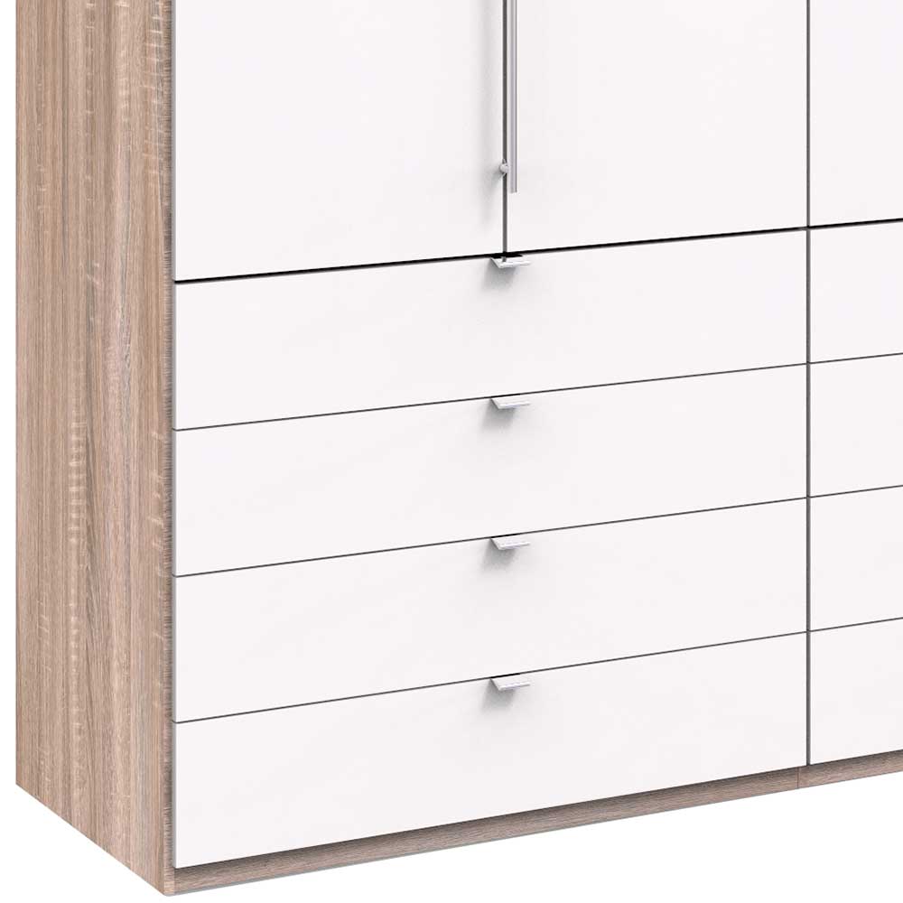 Schlafraum Kleiderschrank mit 8 Schubladen und 2 Falttüren - Vaclyn