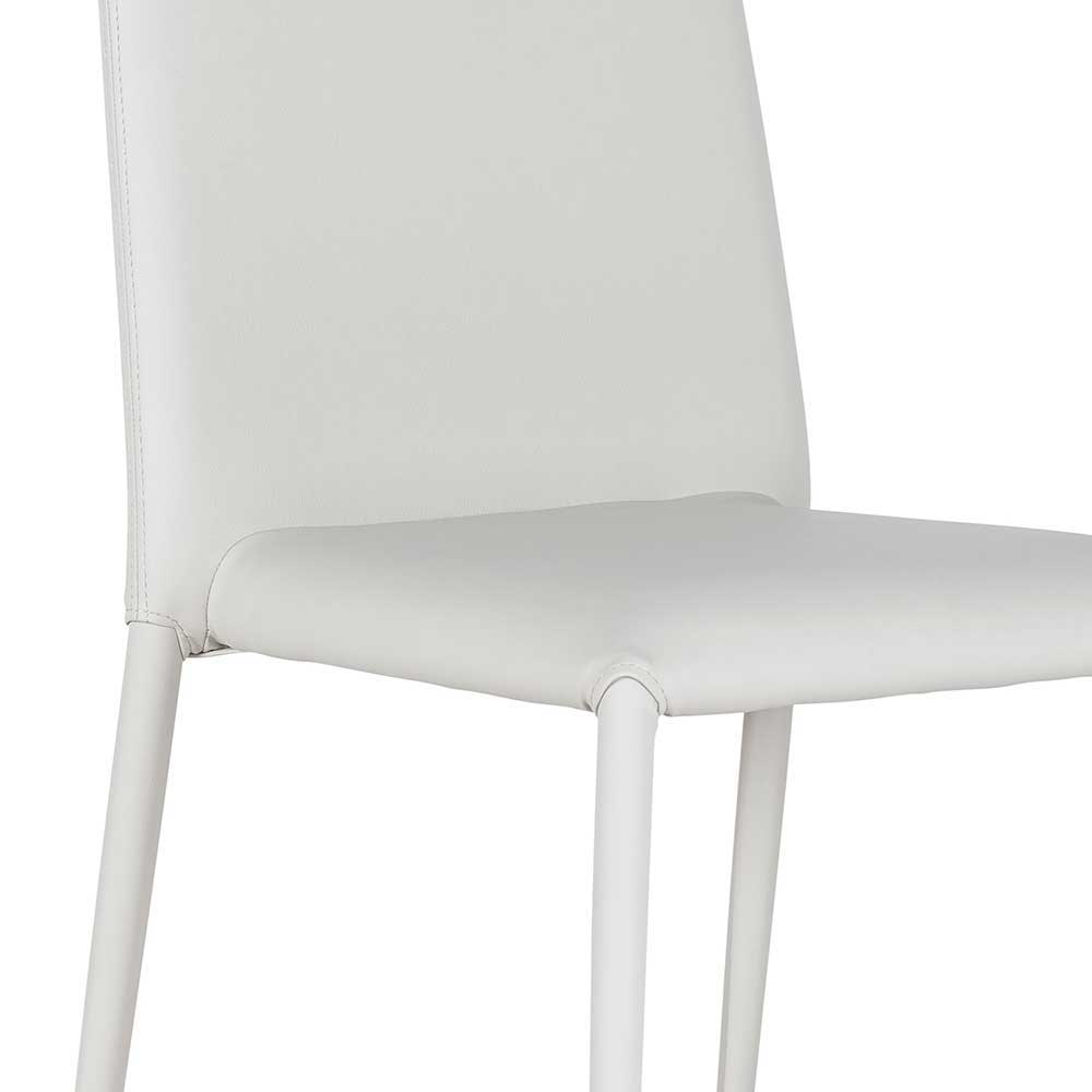 Stilsicherer Stuhl Veproma in Weiß (4er Set)
