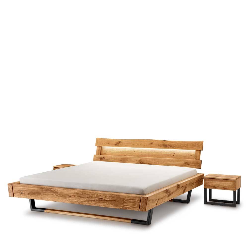 Designer Balkenbett mit LED Beleuchtung - Syrecs