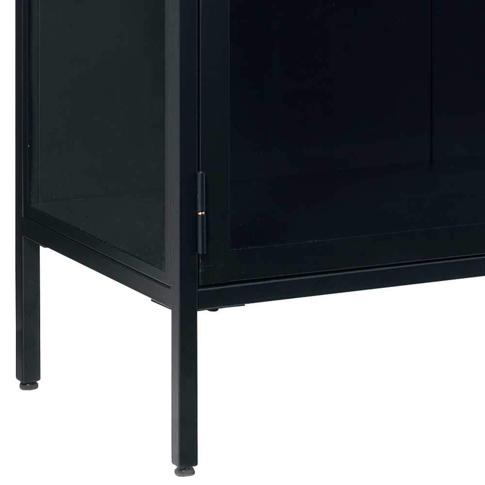170x85x40 Metall Sideboard mit vier Glastüren - Butoaie
