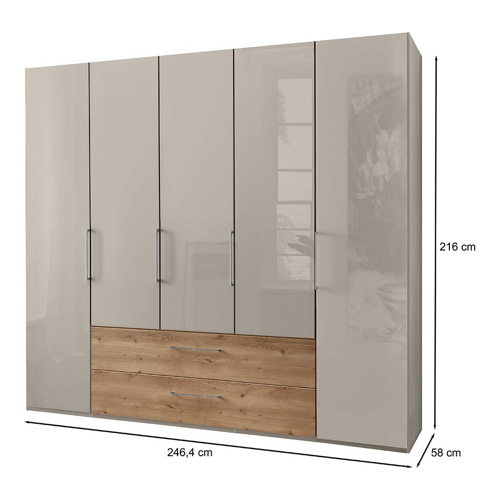 Schlafzimmer Kleiderschrank mit Türen & Schubladen - Lianza