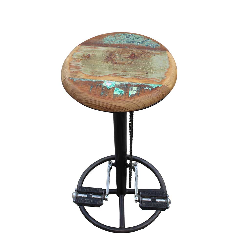 Tresenhocker Gimex mit Fahrradkett und Pedalen