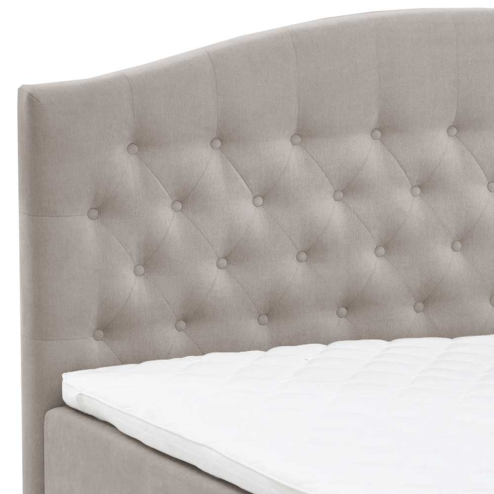 H3 Komplettbett mit Bettkasten in Hellbraun - Furcia