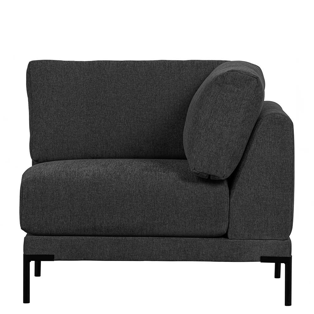 Dunkelgraues Eckelement Modulsofa - Marietta