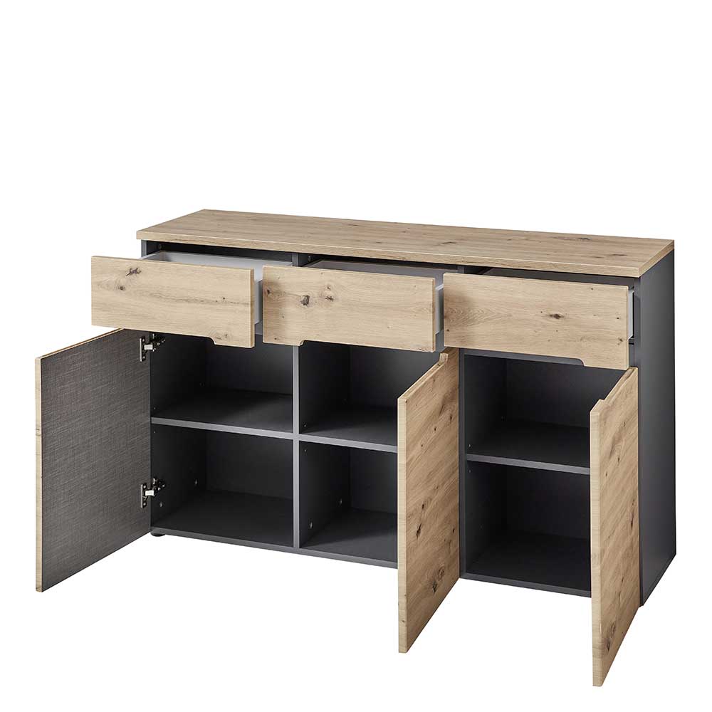 Moderne Kombikommode in Wildeiche NB - Kuetra