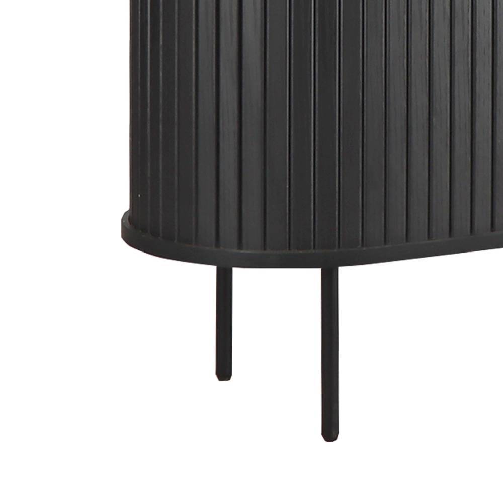 Ovales Schiebetüren-Highboard im Retro Design - Lurymav
