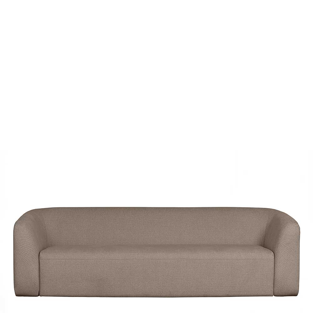 Skandi Wohnzimmercouch in Hellbraun - Blooming