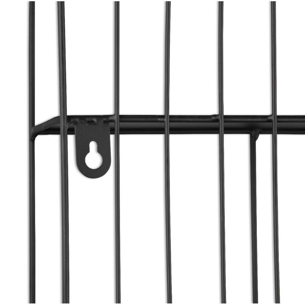Schwarze Metall-Wandhalterung Detail für einfache Befestigung – Guzino