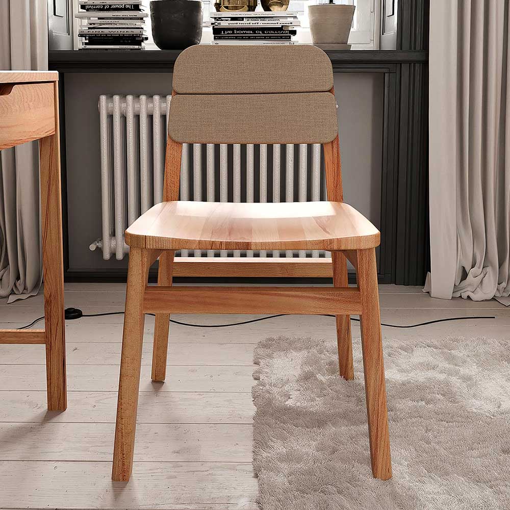 Design Holzstuhl aus Kernbuche Massivholz - Lana (2er Set)