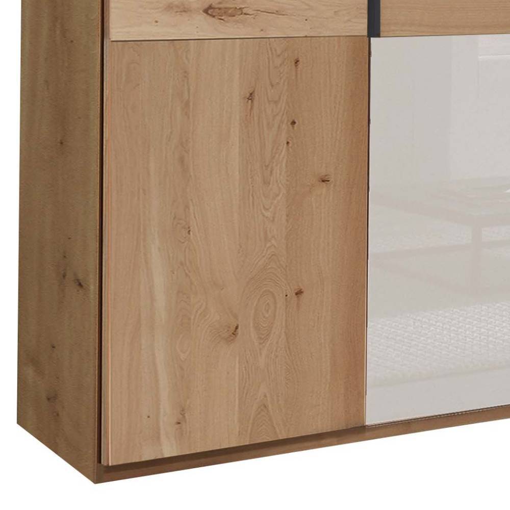 3-türiger Schlafzimmer-Kleiderschrank teilmassiv - Crucav