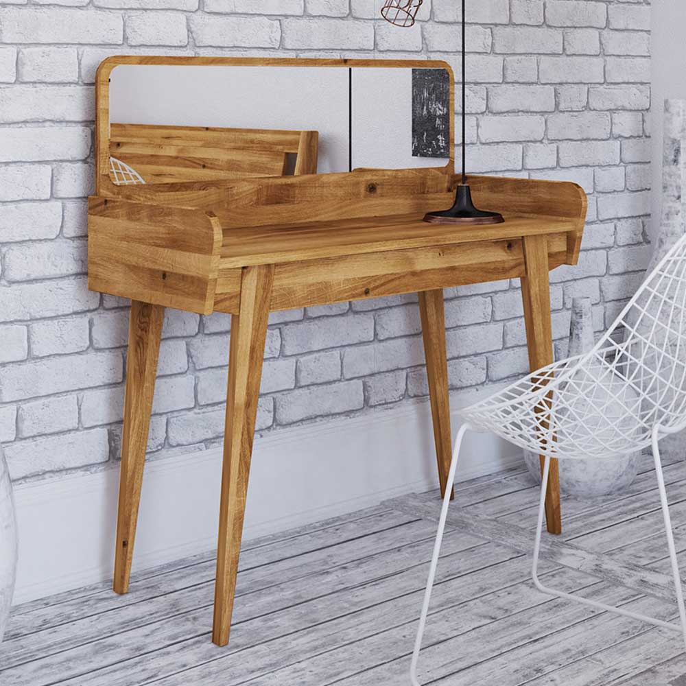 110x45 cm Wildeiche Schminktisch mit Schublade - Hardus
