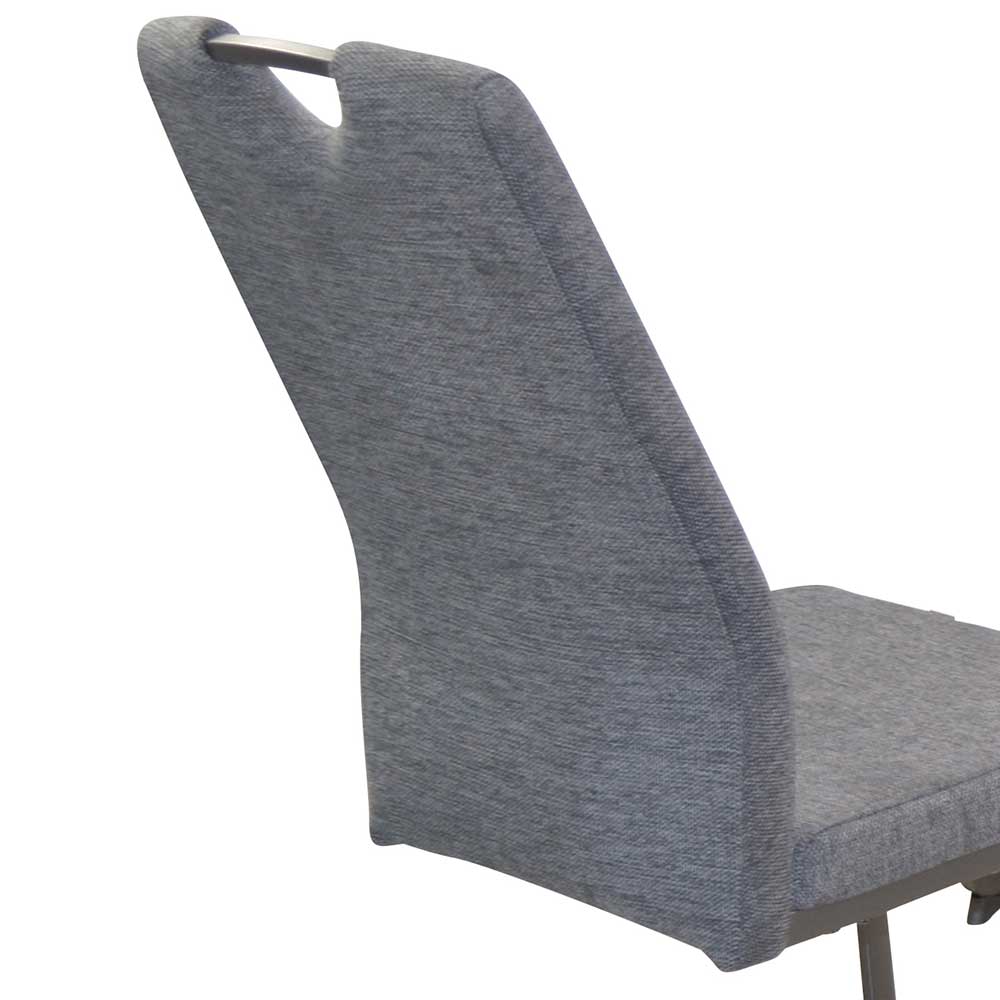 Freischwinger mit hoher Lehne in Anthrazit - Ray (4er Set)