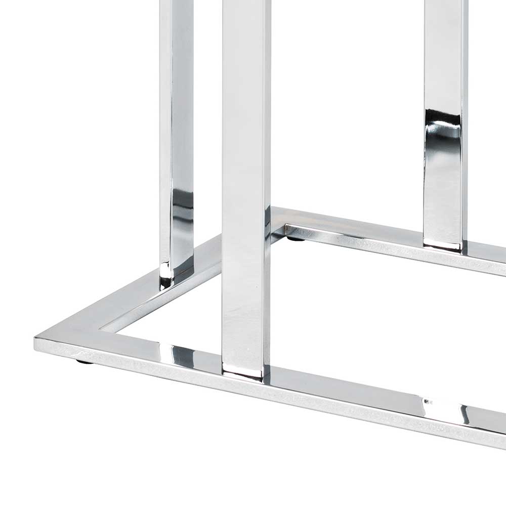 Design Anstelltisch mit Schwarzglas - Jenna