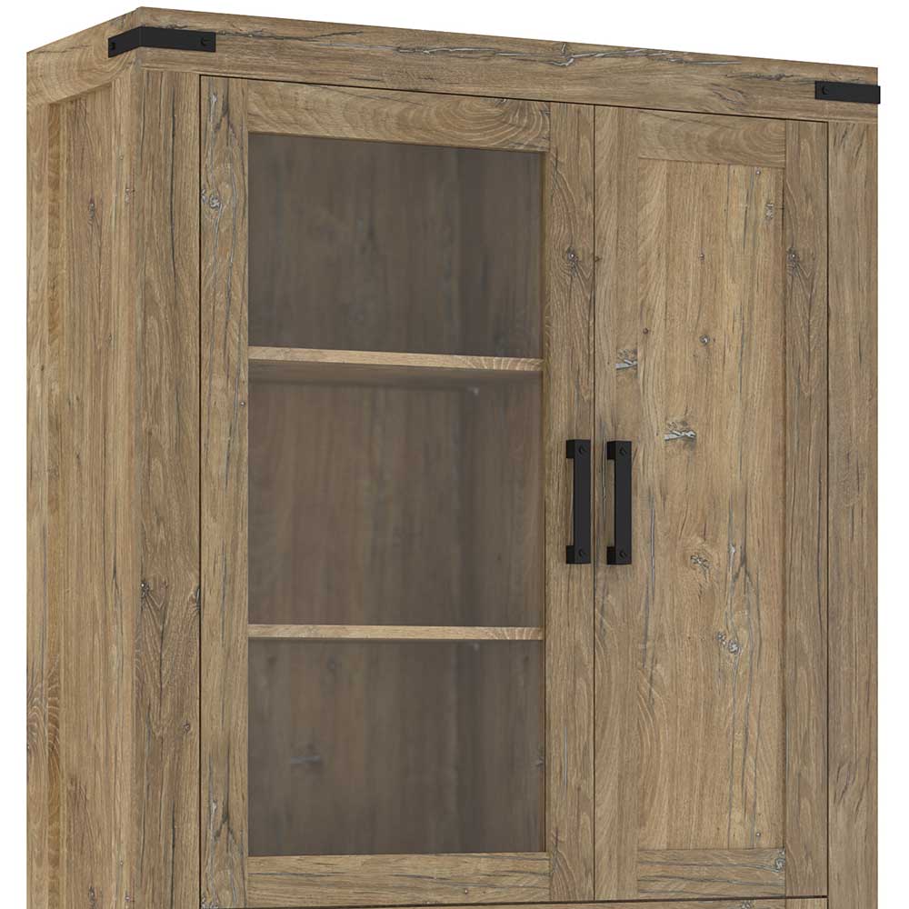 110x200x40 Schrank in Eiche Dunkel - Yoziska