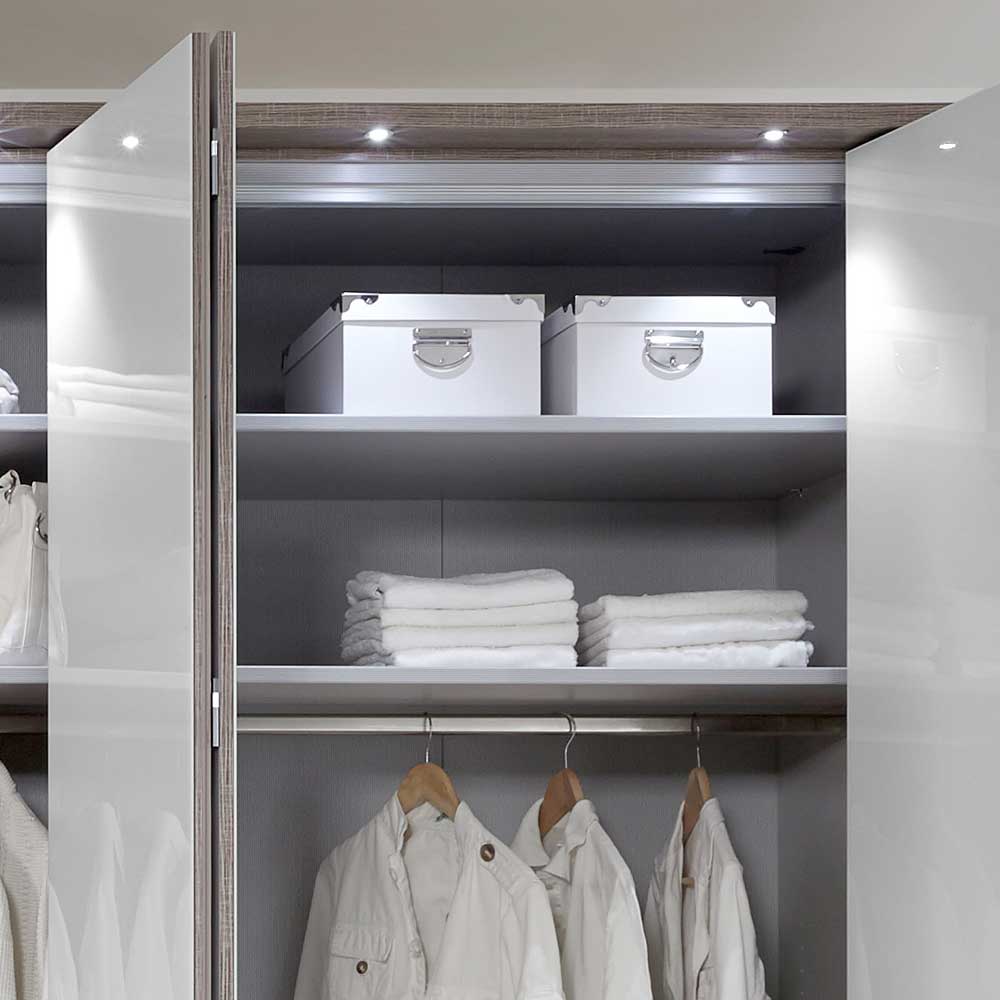 Kleiderschrank mit Passepartout & LED Licht - Empresian