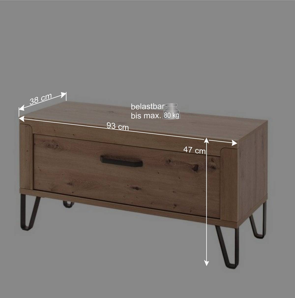 Flureinrichtung Komplettset modern - Carry (fünfteilig)